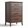 Commode en bois marron avec quatre tiroirs dimensions 80 x 40 x 100cm