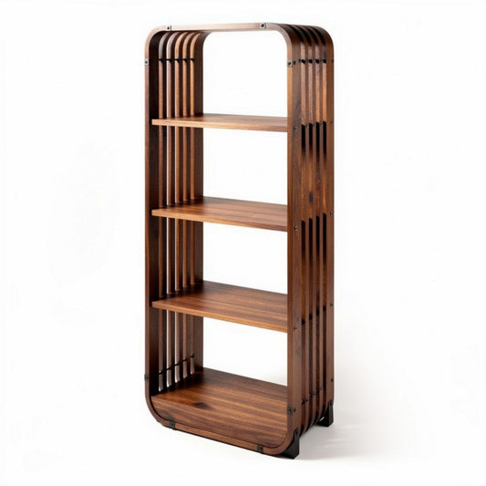 Étagère en bois avec quatre étagères et design moderne 30 x 70 x 150cm