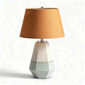 Lampe de table en céramique avec abat-jour orange 30 x 30 x 50cm