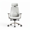 Chaise de bureau ergonomique en tissu gris avec accoudoirs réglables 70 x 70 x 120cm