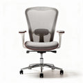 Chaise de bureau en mesh grise avec accoudoirs réglables 50 x 60 x 100cm